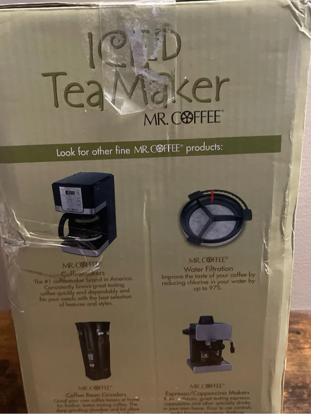 Mr. Coffee Iced Tea Maker - White with Red Accents
